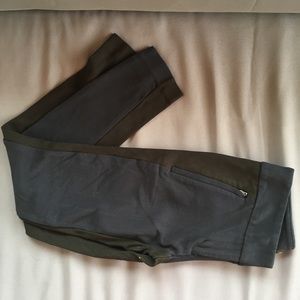 Loft black/blue jeggings with pockets